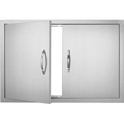 Porta di accesso BBQ Island Vevor Acciaio Inox - Porta esterna cucina - Modello 838x558 mm Porta di accesso BBQ Island Vevor Acciaio Inox - Porta esterna cucina - Modello 838x558 mm
