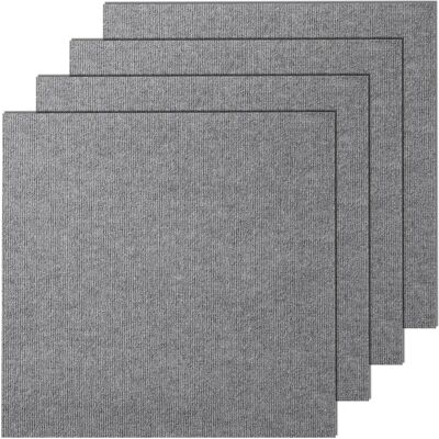 Piastrelle di Moquette Vevor - Piastrelle Autoadesive Modulari - Grigio Chiaro - Piastrelle di Moquette Piastrelle di Moquette Vevor - Piastrelle Autoadesive Modulari - Grigio Chiaro - Piastrelle di Moquette