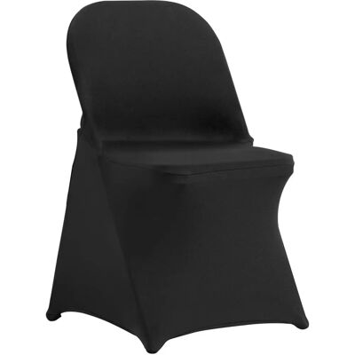 Vevor Schwarze Universal Stretch Klappstuhlbezug - Schutz & Dekoration Vevor Schwarze Universal Stretch Klappstuhlbezug - Schutz & Dekoration