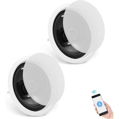 Haut-parleurs de plafond Bluetooth Succebuy - 150W, 6,5'', Montage encastré, 2 pcs - Publicité Haut-parleurs de plafond Bluetooth Succebuy - 150W, 6,5'', Montage encastré, 2 pcs - Publicité