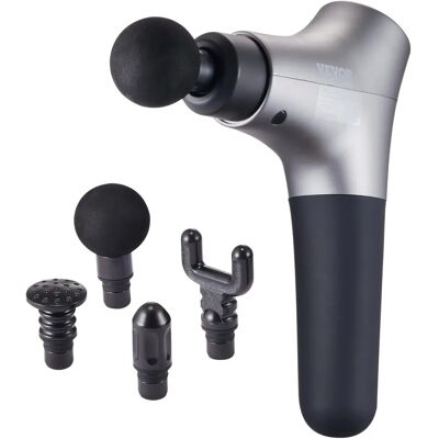 Succebuy Pistolet de Massage Profond - 6 Niveaux de Vitesse & 4 Têtes - Soulagement de la Douleur - Publicité Succebuy Pistolet de Massage Profond - 6 Niveaux de Vitesse & 4 Têtes - Soulagement de la Douleur - Publicité