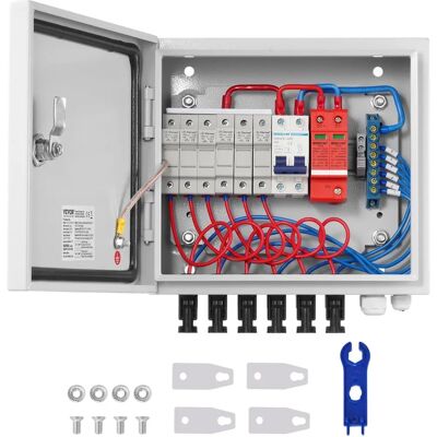 VEVOR Solar Kombibox - 6 Strings, 10A, IP65 VEVOR Solar Kombibox - 6 Strings, 10A, IP65