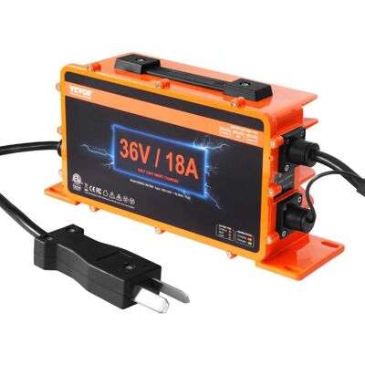 Chargeur de batterie Vevor pour voiturette de golf - 36V, 18A, Intelligent - Publicité Chargeur de batterie Vevor pour voiturette de golf - 36V, 18A, Intelligent - Publicité