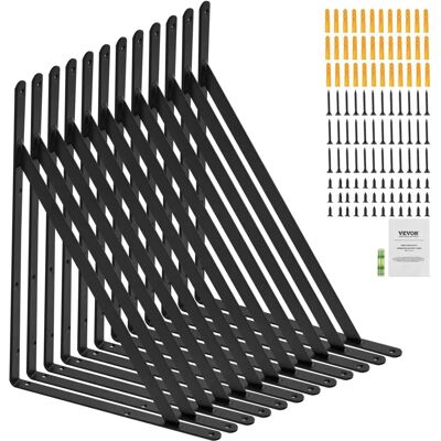 Vevor Schwarzer Schwerlast-Pfosten, 18x12 Zoll, 12 Stück, Dreieck Vevor Schwarzer Schwerlast-Pfosten, 18x12 Zoll, 12 Stück, Dreieck