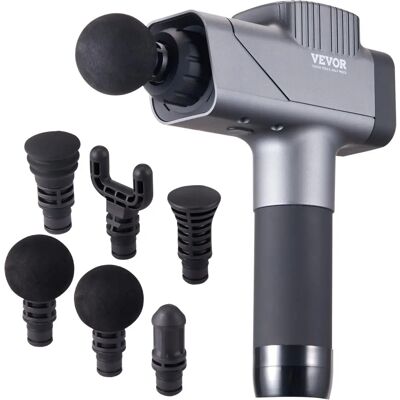 Succebuy Pistolet de Massage Tissu Profond - 8 Vitesses & 6 Têtes - Soulagement de la Douleur Succebuy Pistolet de Massage Tissu Profond - 8 Vitesses & 6 Têtes - Soulagement de la Douleur