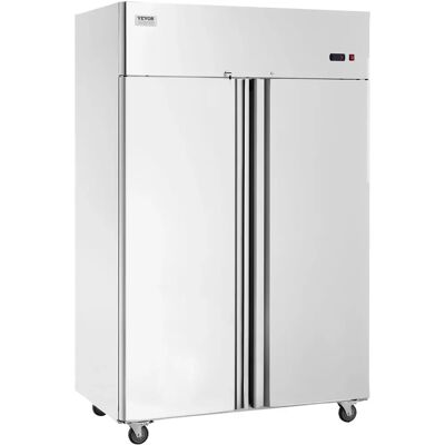 Vevor Edelstahl-Commercial-Refrigerator 1100L - Doppel Tür, Automatisches Abtauen Vevor Edelstahl-Commercial-Refrigerator 1100L - Doppel Tür, Automatisches Abtauen