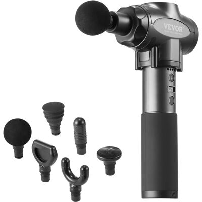 Succebuy Pistolet de Massage Deep Tissue - 9 Vitesses, 6 Têtes - Soulagement de la Douleur - Publicité Succebuy Pistolet de Massage Deep Tissue - 9 Vitesses, 6 Têtes - Soulagement de la Douleur - Publicité