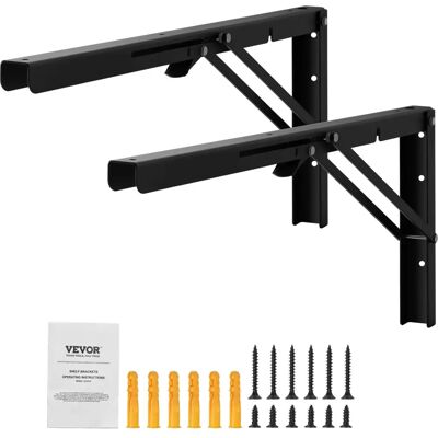 VEVOR Modelo SJ3 Soporte de estante de hierro fundido resistente - 24 pulg VEVOR Modelo SJ3 Soporte de estante de hierro fundido resistente - 24 pulg