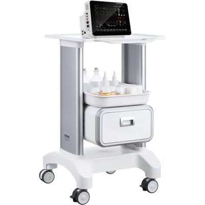 Succebuy 2-szintes laboratóriumi kocsi - Mobil orvosi kocsi ABS anyagból Succebuy 2-szintes laboratóriumi kocsi - Mobil orvosi kocsi ABS anyagból