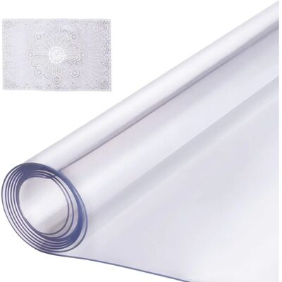 Succebuy Copertura per Tavolo in Plastica - 24x96 Pollici - Impermeabile e Facile da Pulire - Tappetino da Scrivania Succebuy Copertura per Tavolo in Plastica - 24x96 Pollici - Impermeabile e Facile da Pulire - Tappetino da Scrivania