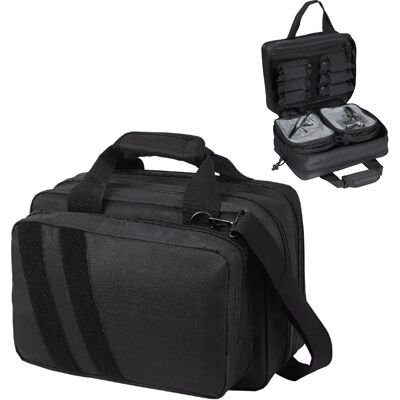 Vevor Schießstandtasche - Waffentasche mit 2 Pistolentaschen & 6 Magazinen - Schwarz Vevor Schießstandtasche - Waffentasche mit 2 Pistolentaschen & 6 Magazinen - Schwarz