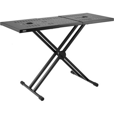 VEVOR DJ Tafel met Verstelbare Hoogte - Ondersteuning voor Laptop & Controller VEVOR DJ Tafel met Verstelbare Hoogte - Ondersteuning voor Laptop & Controller