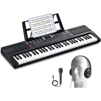 Wiborg Piano Cyfrowe - Przenośny keyboard 61 klawiszy z 200 dźwiękami i rytmami Wiborg Piano Cyfrowe - Przenośny keyboard 61 klawiszy z 200 dźwiękami i rytmami