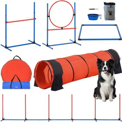 Équipement d'entraînement à l'agilité pour chiens Vevor - Set de 5 pièces avec obstacles réglables - Publicité Équipement d'entraînement à l'agilité pour chiens Vevor - Set de 5 pièces avec obstacles réglables - Publicité