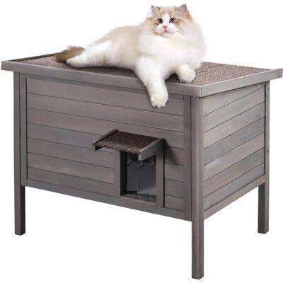 VEVOR Casa per gatti da esterno resistente all'inverno 87x53,5x69cm VEVOR Casa per gatti da esterno resistente all'inverno 87x53,5x69cm