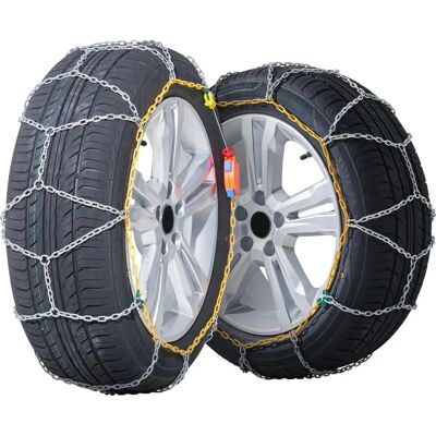 VEVOR Schneeketten Silber 2 Stück 1695x370x9.6mm - Schneeketten VEVOR Schneeketten Silber 2 Stück 1695x370x9.6mm - Schneeketten