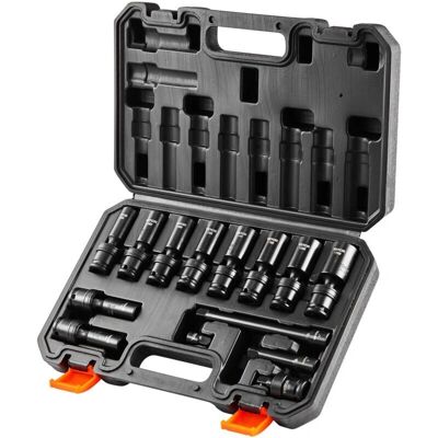 Jeu de Douilles d'Impact Vevor 3/8" 14 Pièces Outils Professionnels - Publicité Jeu de Douilles d'Impact Vevor 3/8" 14 Pièces Outils Professionnels - Publicité