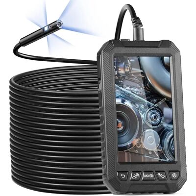 Caméra endoscopique Vevor - 5" 1080P, Lentille triple, Lumière, Câble 49,2FT - Auto, Plomberie - Publicité Caméra endoscopique Vevor - 5" 1080P, Lentille triple, Lumière, Câble 49,2FT - Auto, Plomberie - Publicité