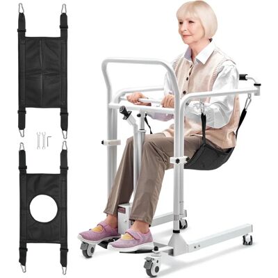 Chaise de transfert électrique pour patients VEVOR - Fauteuil roulant pour personnes handicapées - Publicité Chaise de transfert électrique pour patients VEVOR - Fauteuil roulant pour personnes handicapées - Publicité