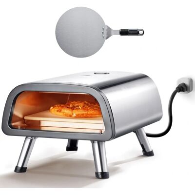 Vevor Four à Pizza Électrique en Acier Inoxydable 12" - Sur Comptoir avec Pierre à Pizza - Chauffe jusqu'à 850F - Publicité Vevor Four à Pizza Électrique en Acier Inoxydable 12" - Sur Comptoir avec Pierre à Pizza - Chauffe jusqu'à 850F - Publicité