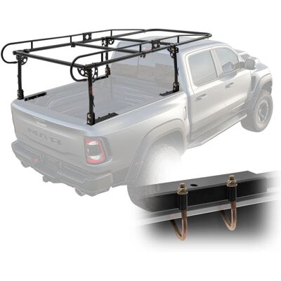 Estante para camión VEVOR - Ajustable 43,3-63 pulgadas - Soporta 1000 lb - Acero resistente Estante para camión VEVOR - Ajustable 43,3-63 pulgadas - Soporta 1000 lb - Acero resistente