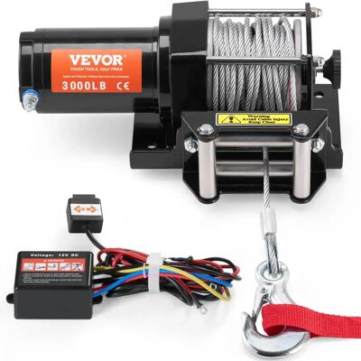 Succebuy Elektrischer Winch - 3000 lb - Offroad Recovery Kompakt Succebuy Elektrischer Winch - 3000 lb - Offroad Recovery Kompakt