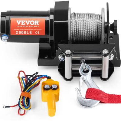 Vevor Cabrestante eléctrico 2000 lb impermeable ATV/UTV Vevor Cabrestante eléctrico 2000 lb impermeable ATV/UTV