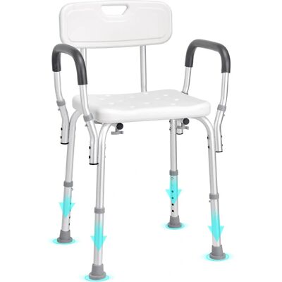 Chaise de Douche Vevor & Succebuy - Siège de salle de bain réglable en hauteur - Publicité Chaise de Douche Vevor & Succebuy - Siège de salle de bain réglable en hauteur - Publicité