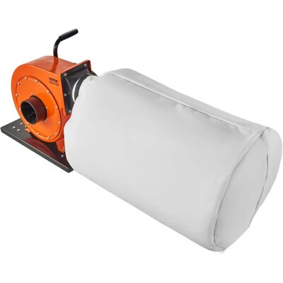 Vevor Colector de polvo - 1HP, 460 CFM - Bolsa de 80L - Filtro de 2,5μm Vevor Colector de polvo - 1HP, 460 CFM - Bolsa de 80L - Filtro de 2,5μm