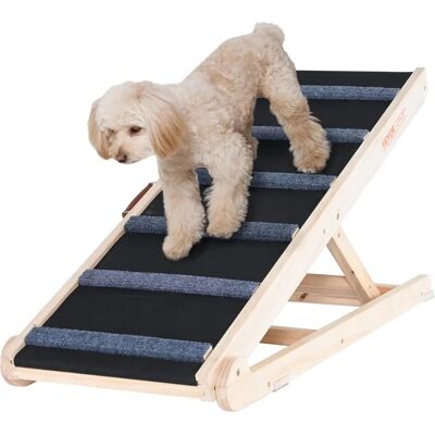 Vevor Rampa para perros - Rampa plegable para mascotas para cama, ajustable para perros pequeños, grandes y ancianos Vevor Rampa para perros - Rampa plegable para mascotas para cama, ajustable para perros pequeños, grandes y ancianos