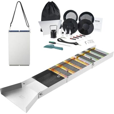 Vevor Caja de esclusa de aluminio 50" Kit de prospección de oro Vevor Caja de esclusa de aluminio 50" Kit de prospección de oro