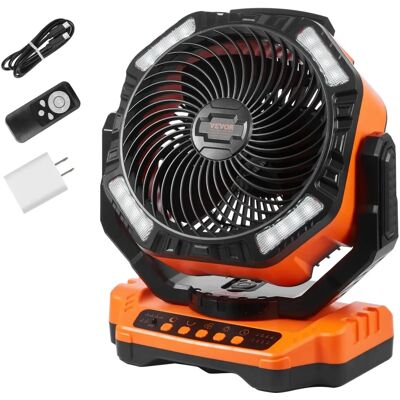 Vevor Ventilateur Portable Rechargeable 13 pouces - 4 Vitesses & Pivotement 45/90° - Voyage & Maison - Publicité Vevor Ventilateur Portable Rechargeable 13 pouces - 4 Vitesses & Pivotement 45/90° - Voyage & Maison - Publicité