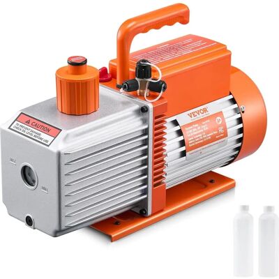 Bomba de vacío HVAC de doble etapa Vevor 9 CFM - Botella de aceite Bomba de vacío HVAC de doble etapa Vevor 9 CFM - Botella de aceite
