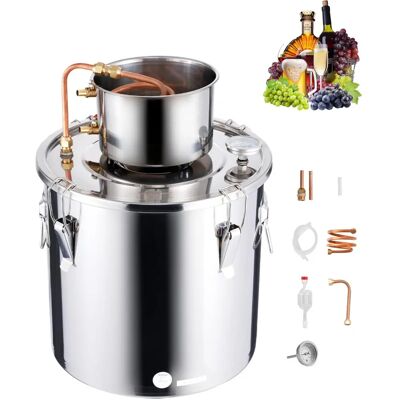 Vevor Edelstahl Alkohol Destillier - 8 Gal / 30 L Heimbraukit Vevor Edelstahl Alkohol Destillier - 8 Gal / 30 L Heimbraukit