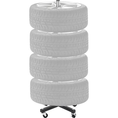 Vevor Support pour pneus avec roues - Support en acier lourd pour 4 pneus - Largeur max 255mm - Publicité Vevor Support pour pneus avec roues - Support en acier lourd pour 4 pneus - Largeur max 255mm - Publicité