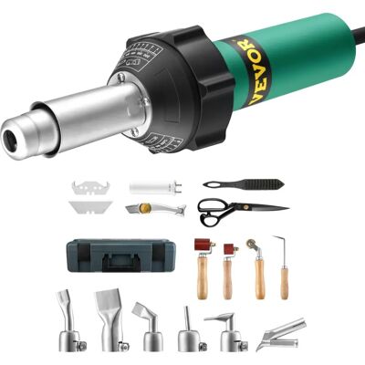 Vevor Soudeur plastique à air chaud - Pistolet à air chaud 1600W pour PVC TPO vinyle - Publicité Vevor Soudeur plastique à air chaud - Pistolet à air chaud 1600W pour PVC TPO vinyle - Publicité