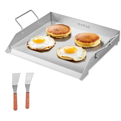 Vevor Plaque de Cuisson en Acier Inoxydable - 448 x 370 mm - Surface Plate - Publicité Vevor Plaque de Cuisson en Acier Inoxydable - 448 x 370 mm - Surface Plate - Publicité