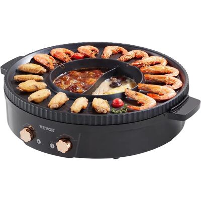 Vevor Pentola a Fondue e Griglia 2-in-1 Elettrica 1800W Vevor Pentola a Fondue e Griglia 2-in-1 Elettrica 1800W