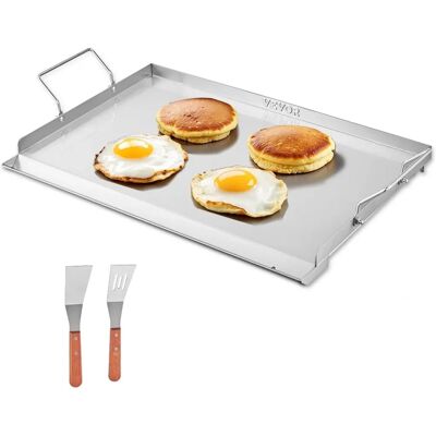 Succebuy Edelstahl-Grillplatte - 23x16 Zoll Gasgrill, Teppanyaki Succebuy Edelstahl-Grillplatte - 23x16 Zoll Gasgrill, Teppanyaki