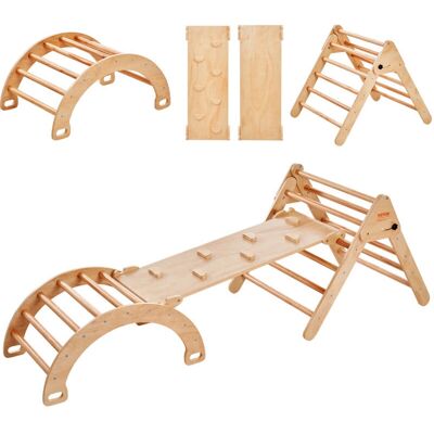Vevor Pikler 5-in-1 Montessori Kletterspielzeug - Indoor Spielbereich Vevor Pikler 5-in-1 Montessori Kletterspielzeug - Indoor Spielbereich