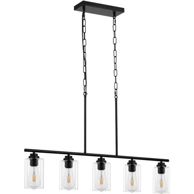 Vevor Industrielle Pendelleuchte - Verstellbare 5-Licht Kücheninsel Lampe Vevor Industrielle Pendelleuchte - Verstellbare 5-Licht Kücheninsel Lampe