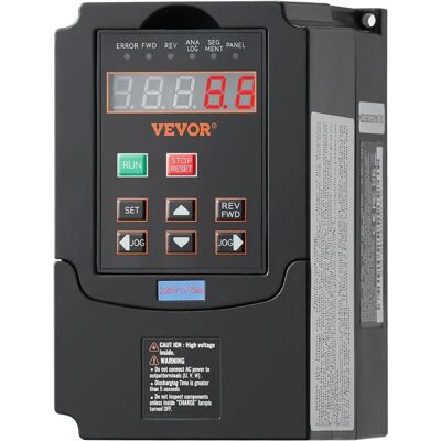 VEVOR Variateur de Fréquence 1HP - Puissance 0.75KW, 220V, 0-400Hz - Publicité VEVOR Variateur de Fréquence 1HP - Puissance 0.75KW, 220V, 0-400Hz - Publicité