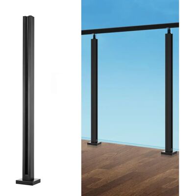 Abrazadera de vidrio de acero inoxidable Vevor - Ajustable para 10-12mm Abrazadera de vidrio de acero inoxidable Vevor - Ajustable para 10-12mm