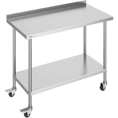 Vevor Edelstahl-Arbeitstisch - 24x48x40 Zoll - Restaurant & Haushalt Vevor Edelstahl-Arbeitstisch - 24x48x40 Zoll - Restaurant & Haushalt
