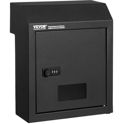 Vevor Boîte aux Lettres en Acier Résistant - Sécurité - Noir - Publicité Vevor Boîte aux Lettres en Acier Résistant - Sécurité - Noir - Publicité