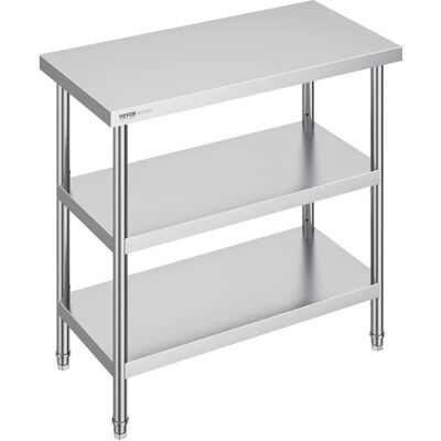 Vevor Stół do Przygotowywania Jedzenia z Stali Nierdzewnej - 18x36x34 cali - Komercyjny Stół Kuchenny Vevor Stół do Przygotowywania Jedzenia z Stali Nierdzewnej - 18x36x34 cali - Komercyjny Stół Kuchenny