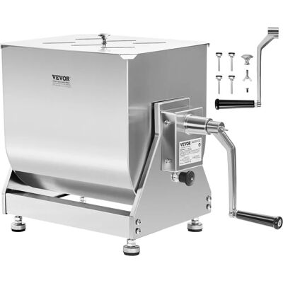 Mezcladora de Carne de Acero Inoxidable Vevor - Capacidad 30 Libras - Manual y Eléctrica Mezcladora de Carne de Acero Inoxidable Vevor - Capacidad 30 Libras - Manual y Eléctrica
