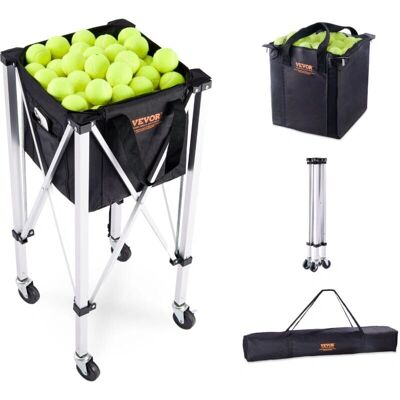 Vevor Tolva Plegable para Pelotas de Tenis - Capacidad 150 Pelotas - Carro Ligero de Aluminio Vevor Tolva Plegable para Pelotas de Tenis - Capacidad 150 Pelotas - Carro Ligero de Aluminio