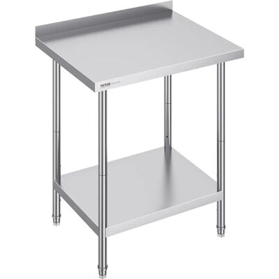 Table de Travail en Acier Inoxydable Vevor 76.2x61x91.4 cm - Préparation & Stockage - Publicité Table de Travail en Acier Inoxydable Vevor 76.2x61x91.4 cm - Préparation & Stockage - Publicité