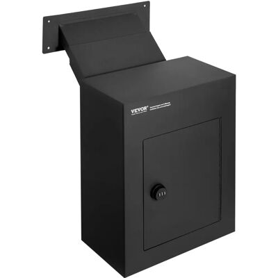 Vevor falra szerelhető postaláda kódzárral - 330x178x430 mm, fekete Vevor falra szerelhető postaláda kódzárral - 330x178x430 mm, fekete